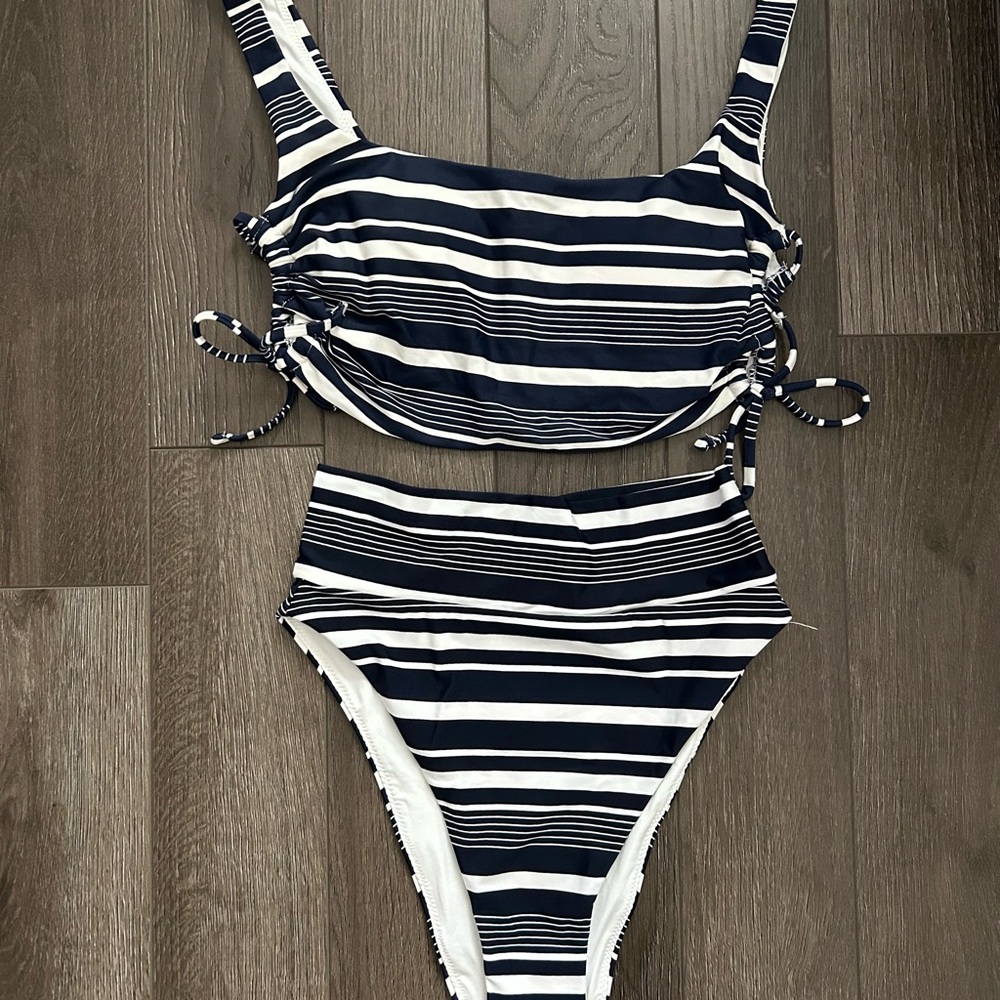 Striped Bikini Set